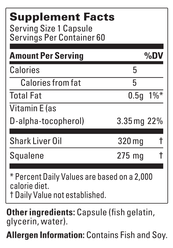 Supplement Label
